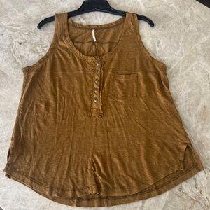 Free People Linen tank XS